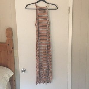 Basic high low neck dress